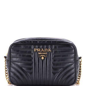 Prada Small Camera Bag Diagramme Quilted Leather